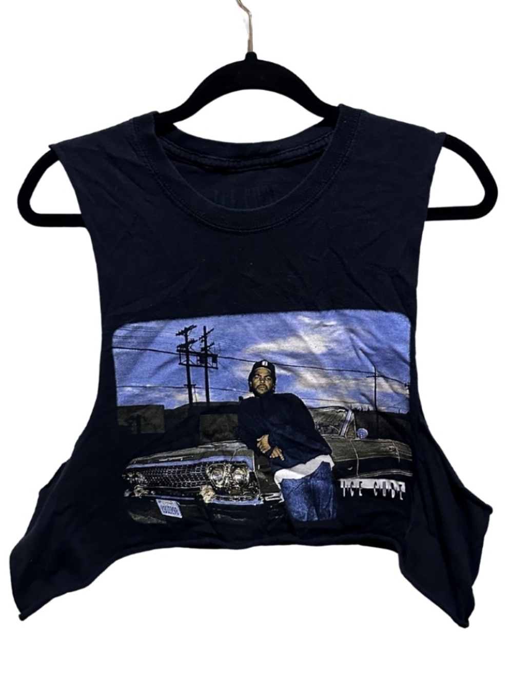 ice cube cropped muscle tee